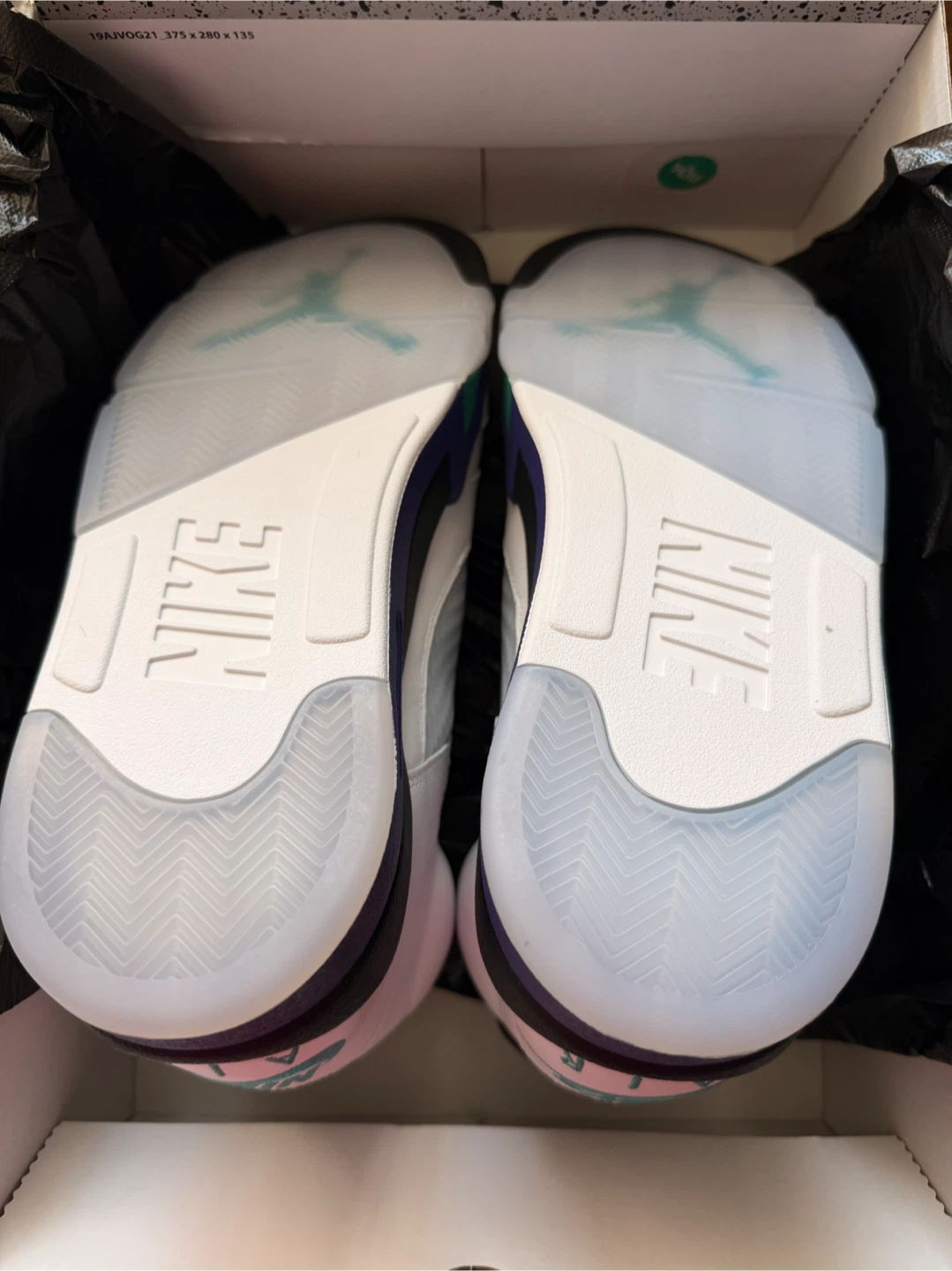 Air Jordan 5 Retro OG "Grape Ice" Men's Sneakers - photo 2