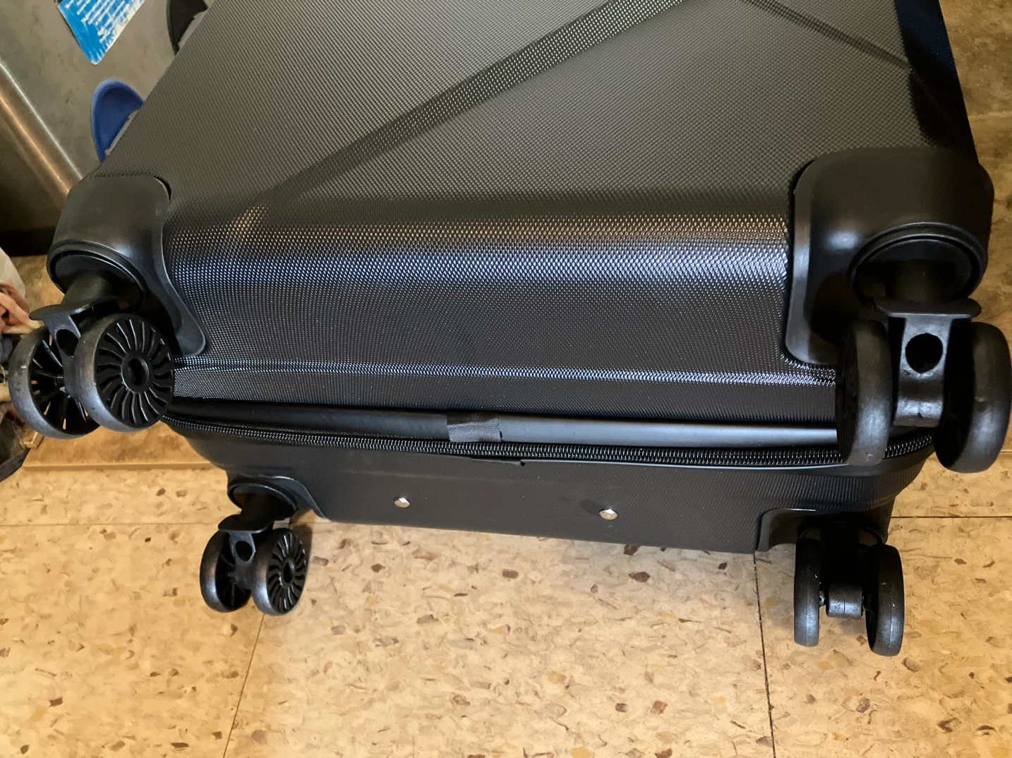 New-24” Black Carry-On Suitcase with Wheels - photo 3