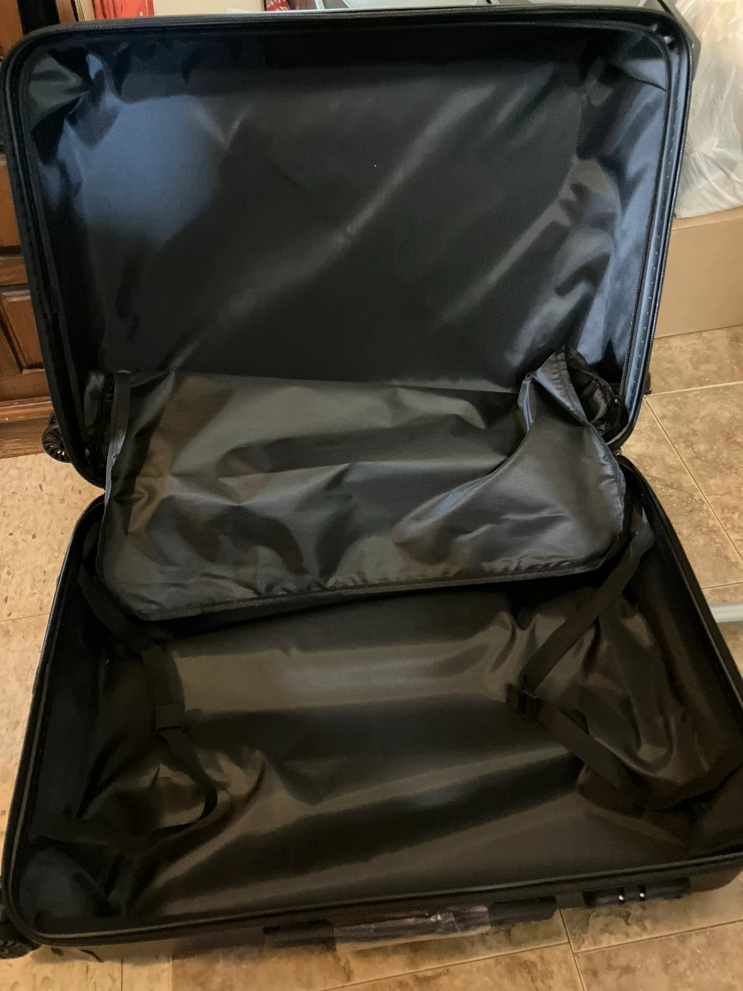 New-24” Black Carry-On Suitcase with Wheels - photo 4