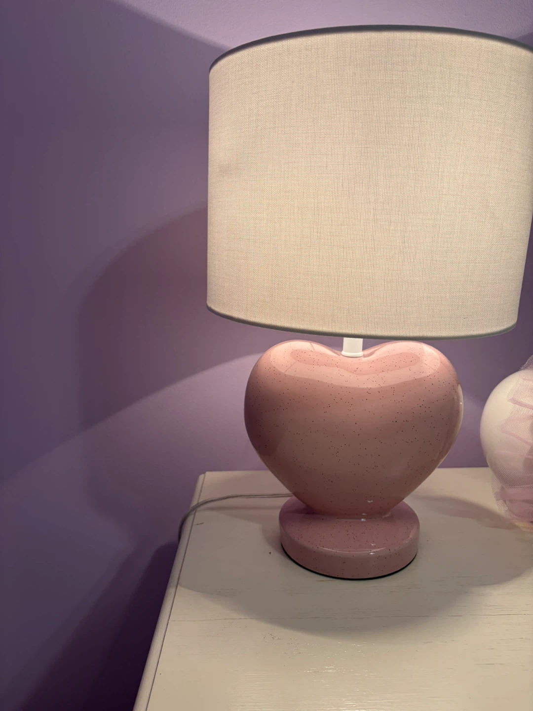 Pink Heart Shaped Table Lamp - photo 5
