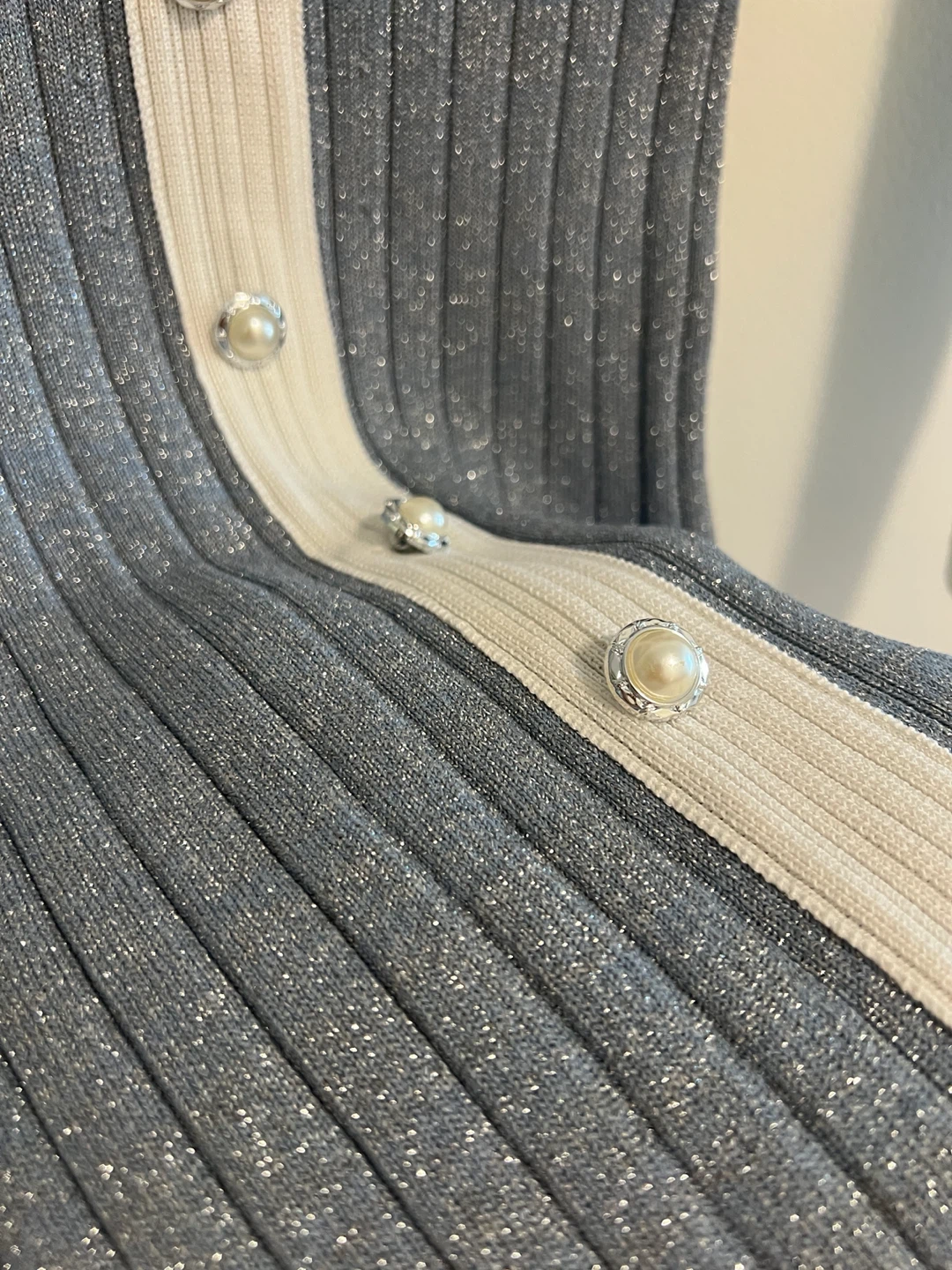 Light blue glitter knit dress - photo 2