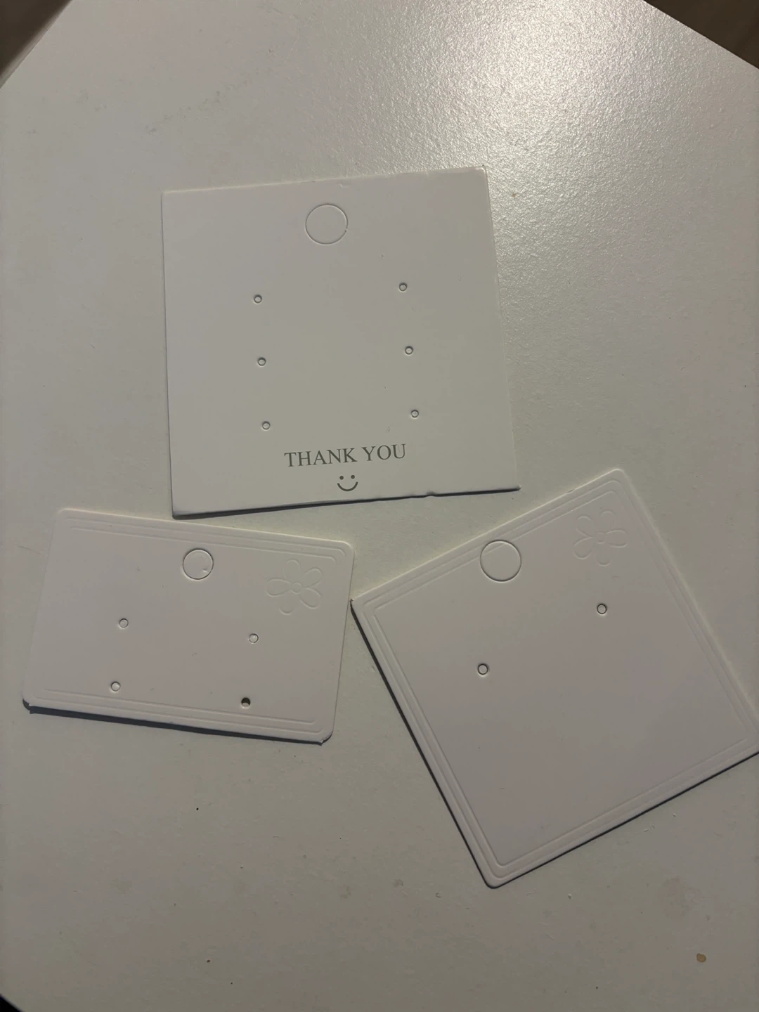 White Cardboard Jewelry Display Cards (Pack of 450+)
