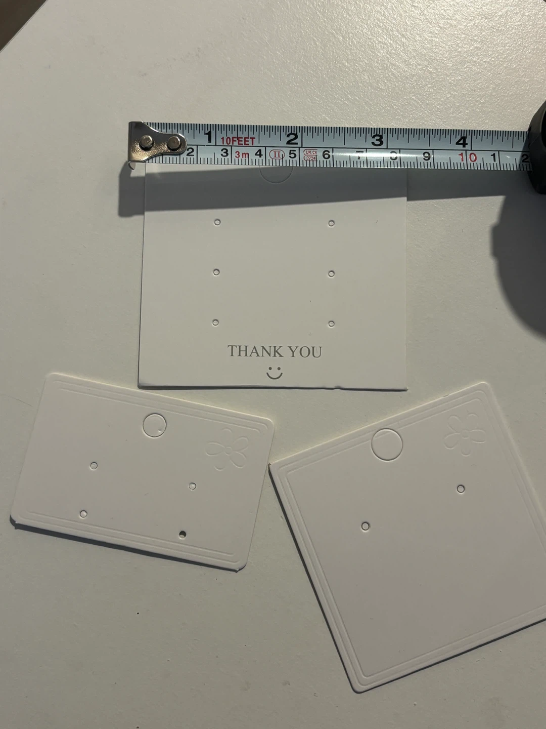 White Cardboard Jewelry Display Cards (Pack of 450+) - photo 3