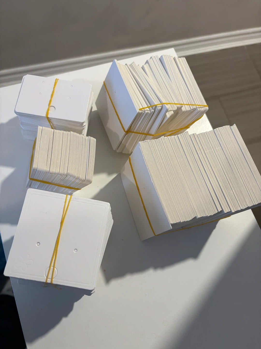 White Cardboard Jewelry Display Cards (Pack of 450+) - photo 2