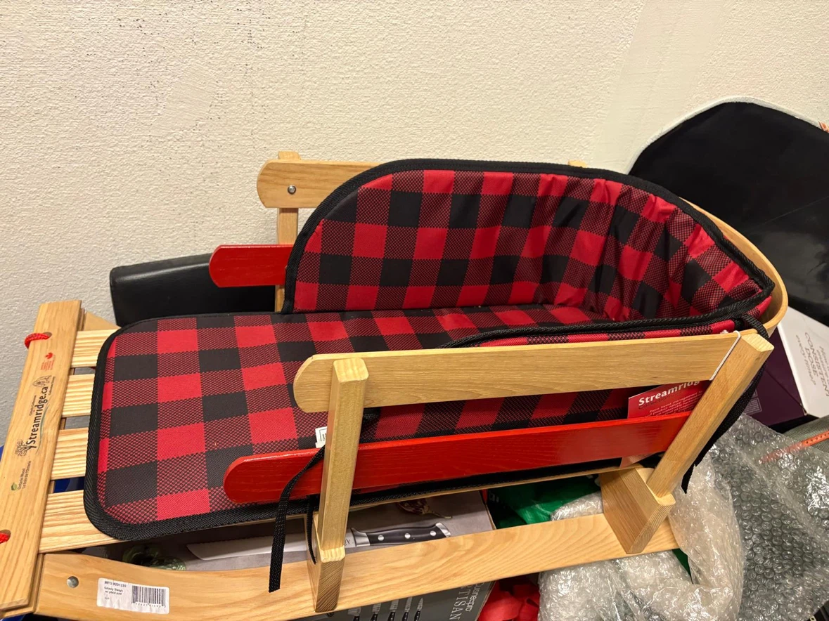 **Streamridge Wooden Baby/Toddler Sleigh – $60**