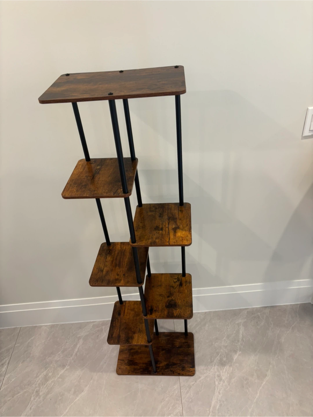 Rustic Wood 5-Tier Plant Stand