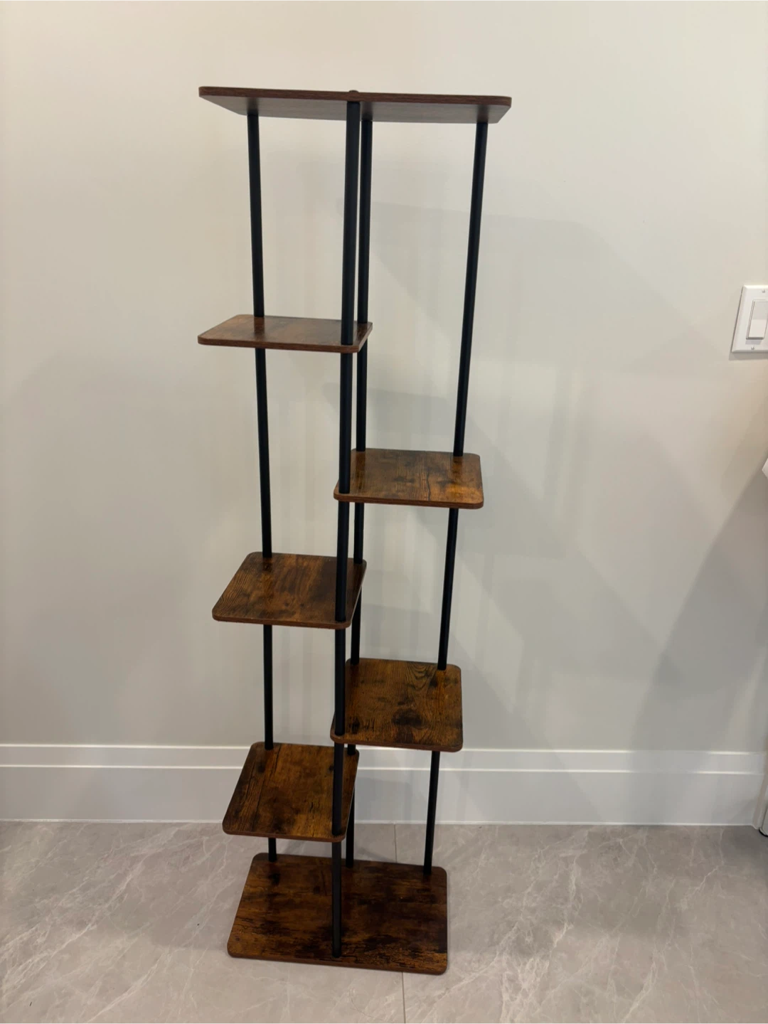 Rustic Wood 5-Tier Plant Stand - photo 2