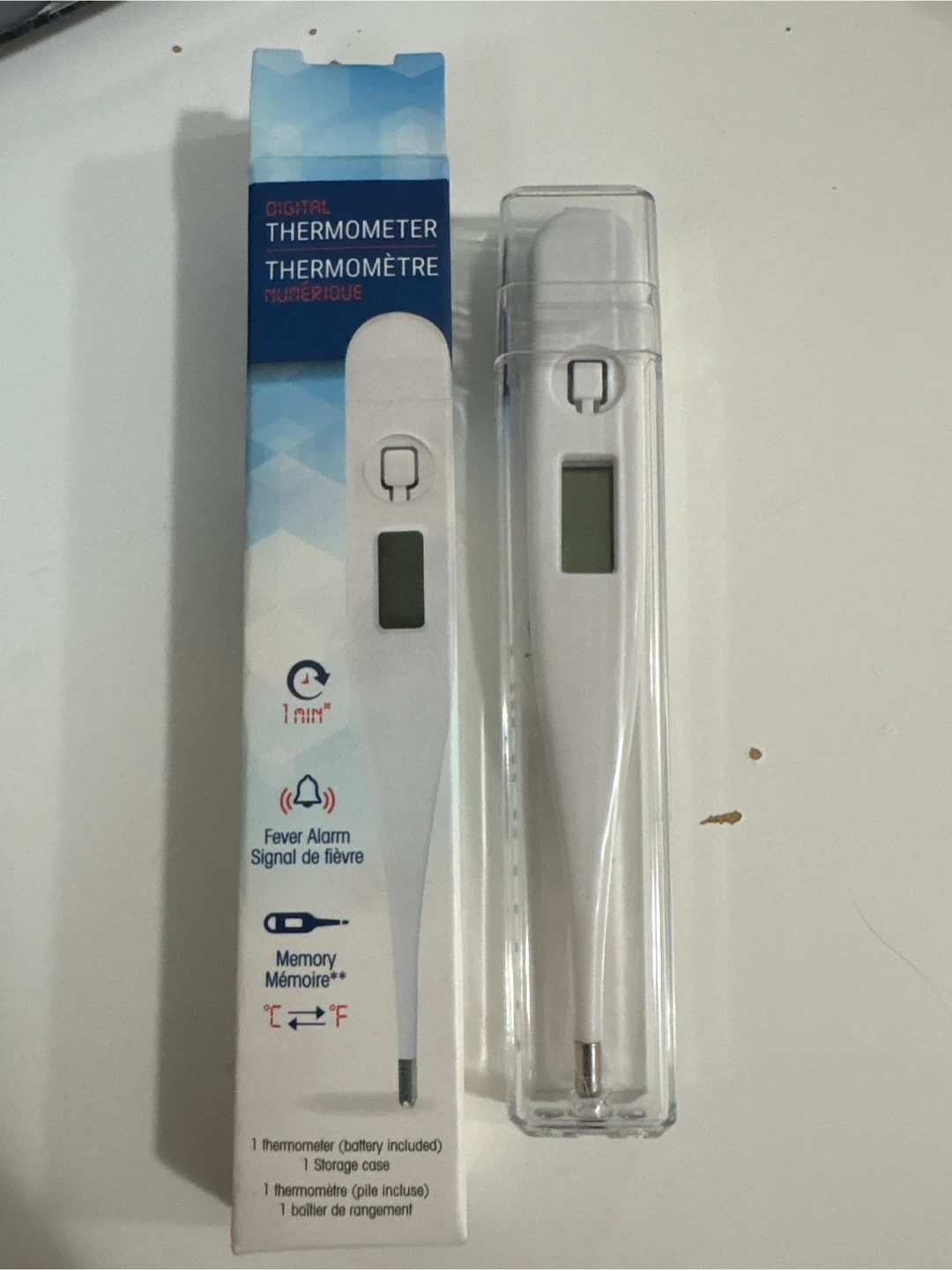 Digital Thermometer with Case