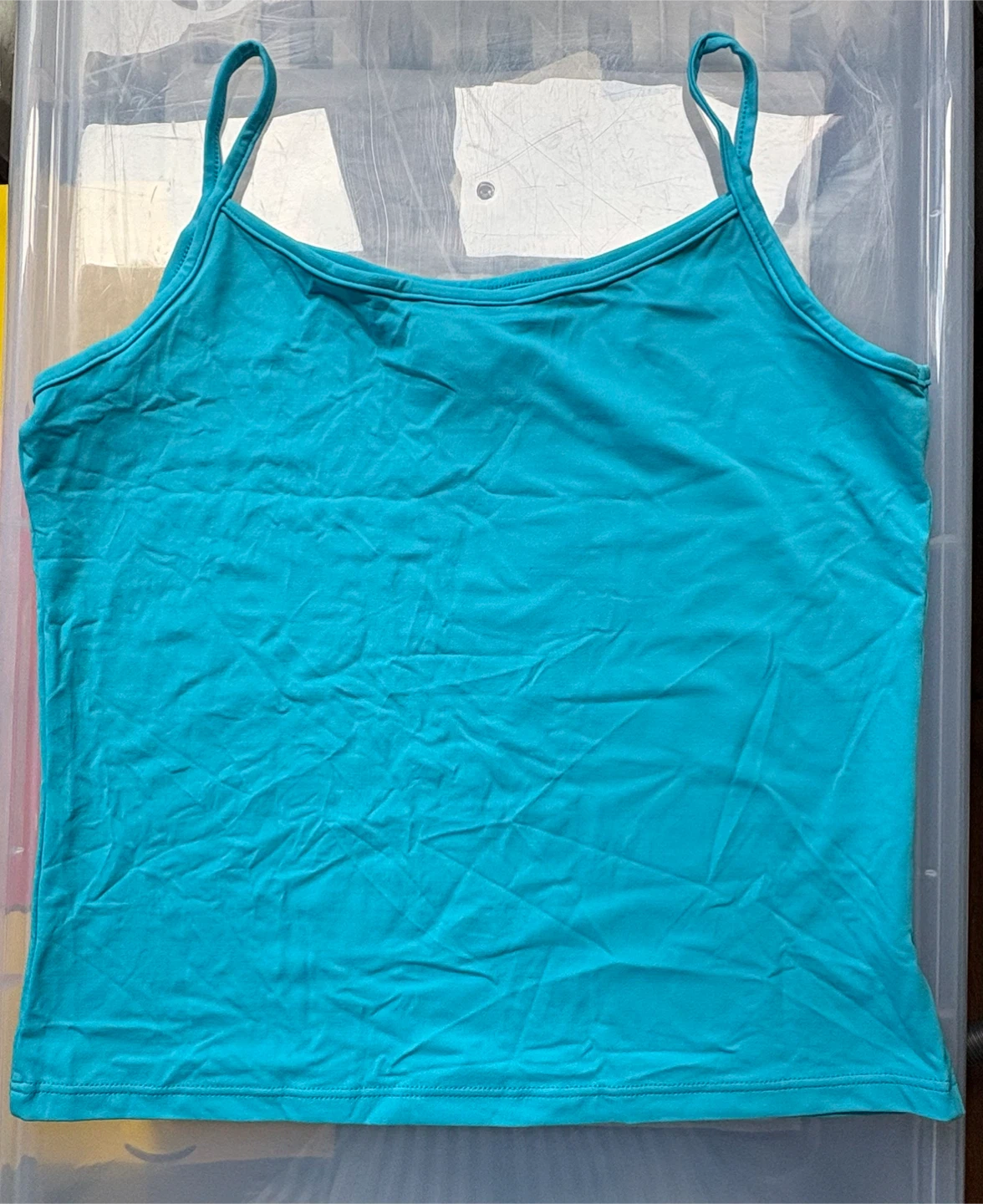 Ann Taylor Loft turquoise Spaghetti Strap Tank Top - Size M