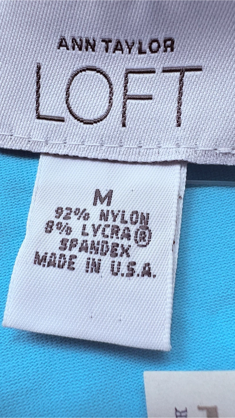 Ann Taylor Loft turquoise Spaghetti Strap Tank Top - Size M - photo 3
