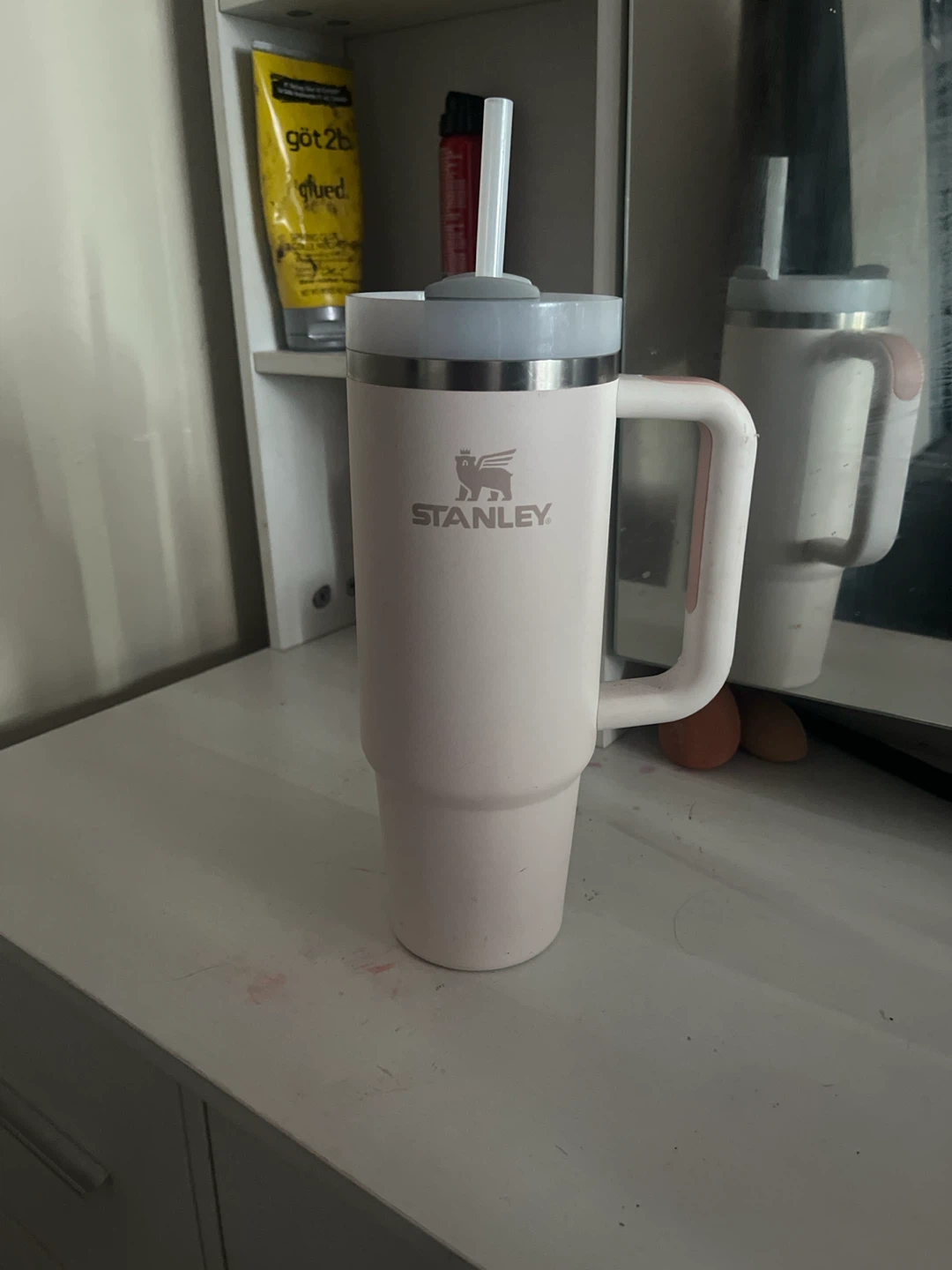 Stanley Tumbler with Straw - Pink