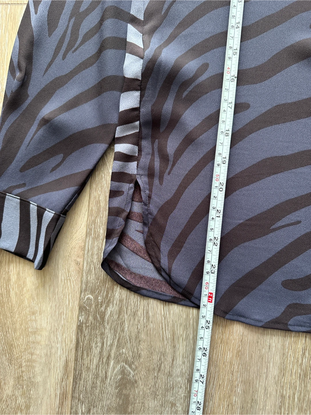 MNG Zebra Print Button-Up Shirt - photo 3