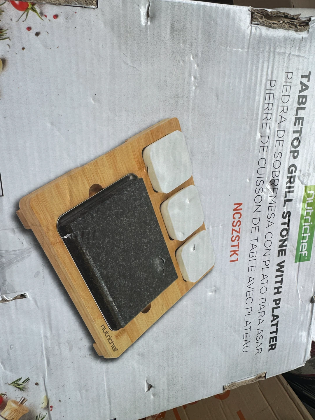 NutriChef Square Hot Stone Steak Grill Set - photo 4