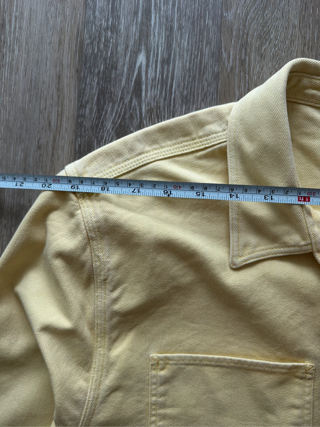 Madewell Yellow Easy Fit Cropped overcoat/Jacket - photo 3