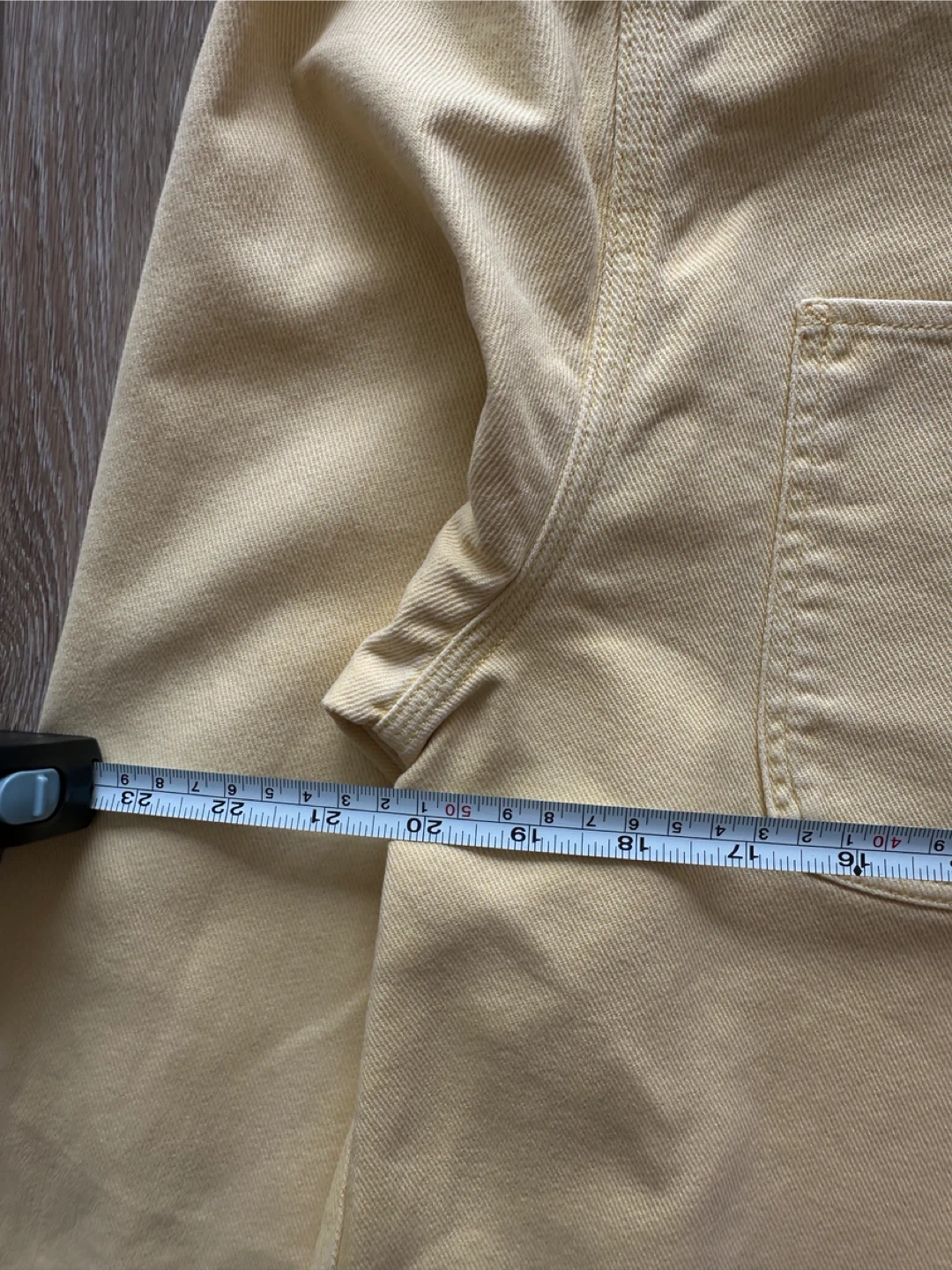 Madewell Yellow Easy Fit Cropped overcoat/Jacket - photo 4
