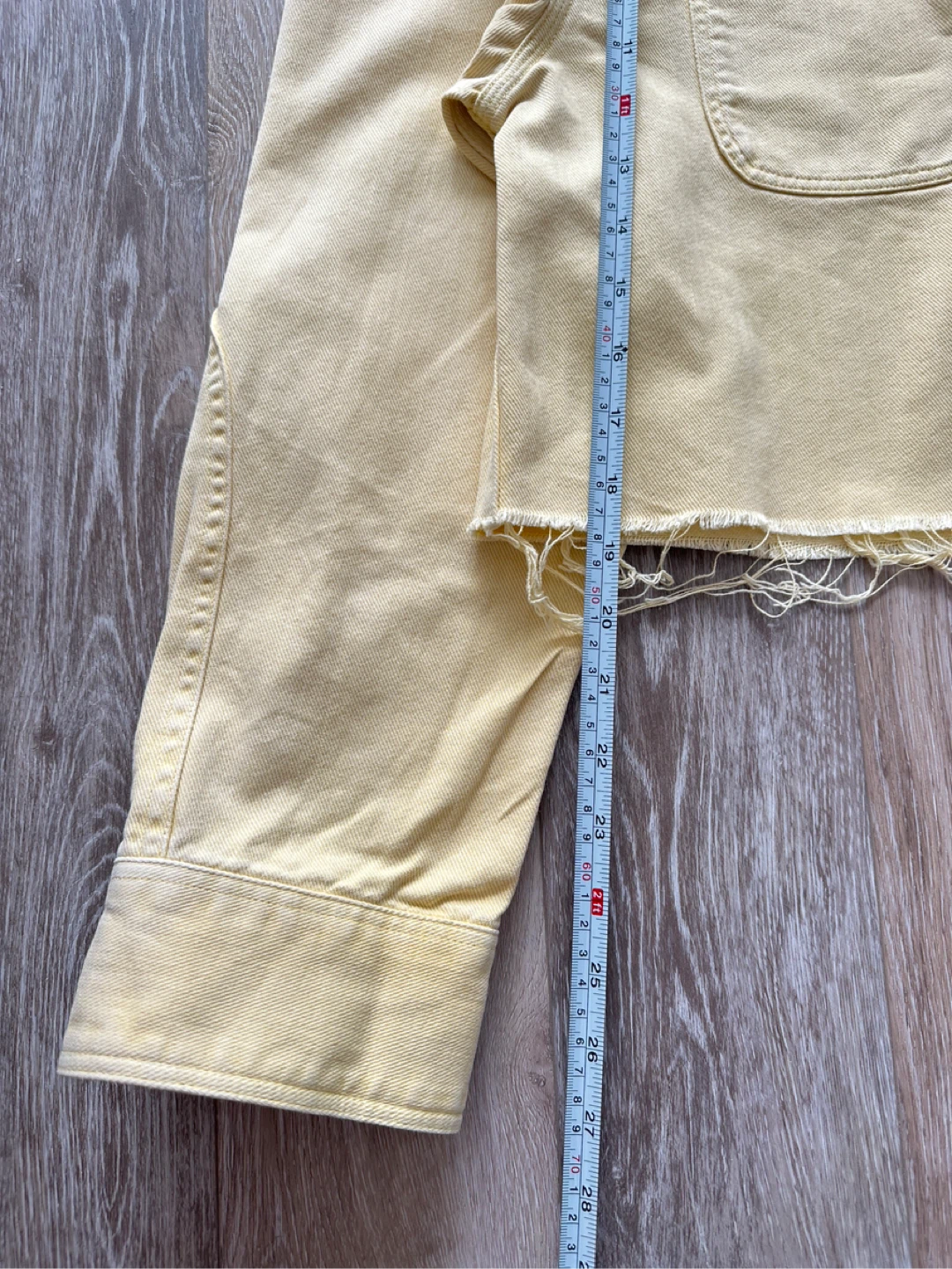 Madewell Yellow Easy Fit Cropped overcoat/Jacket - photo 5