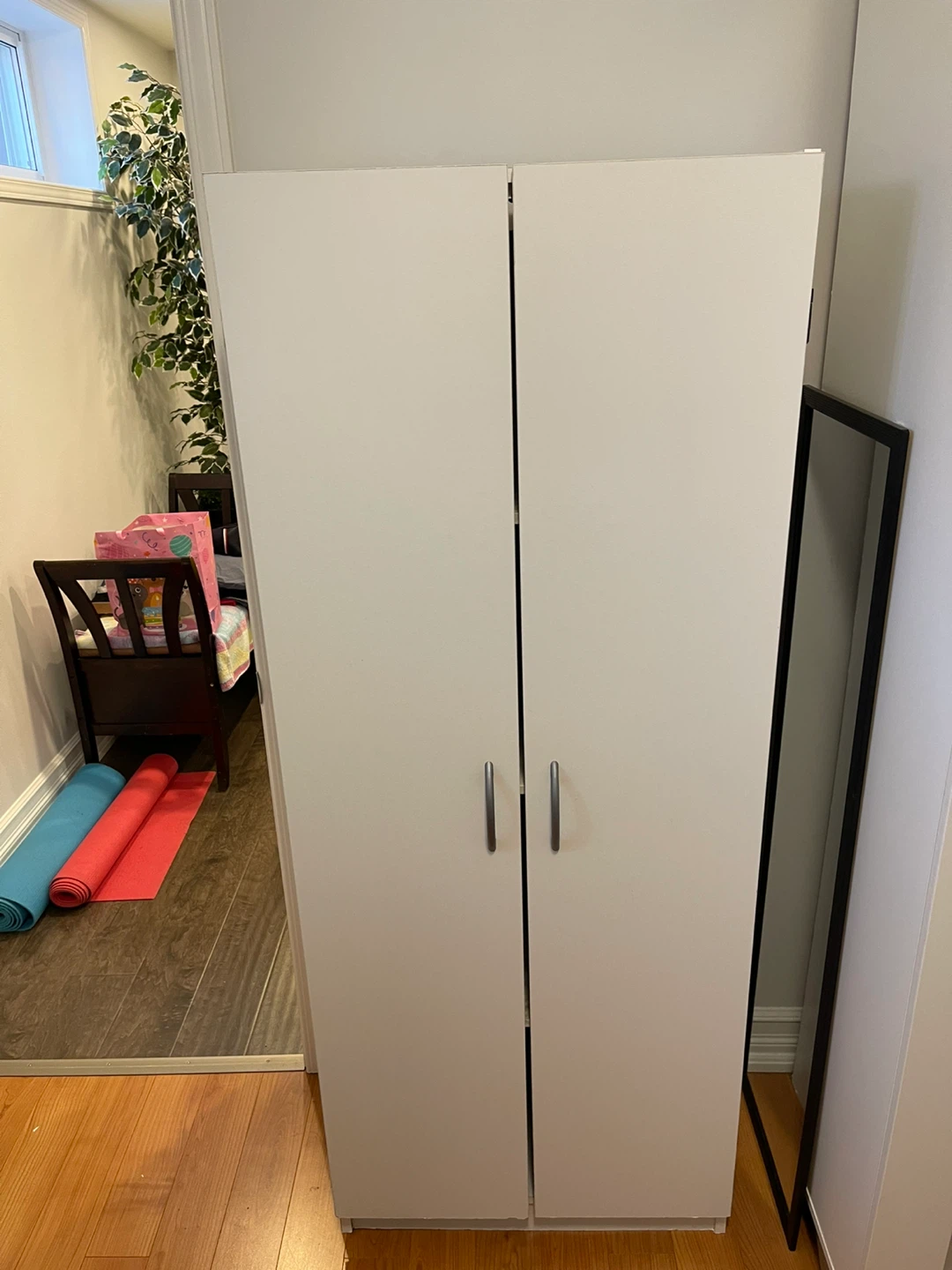 White Two-Door Storage Cabinet