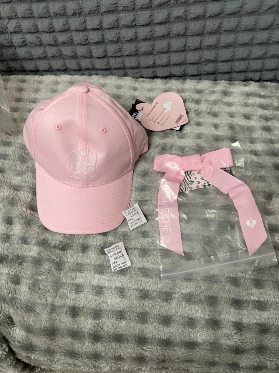 Pompée Pink Tennis Cap with Bow - photo 3