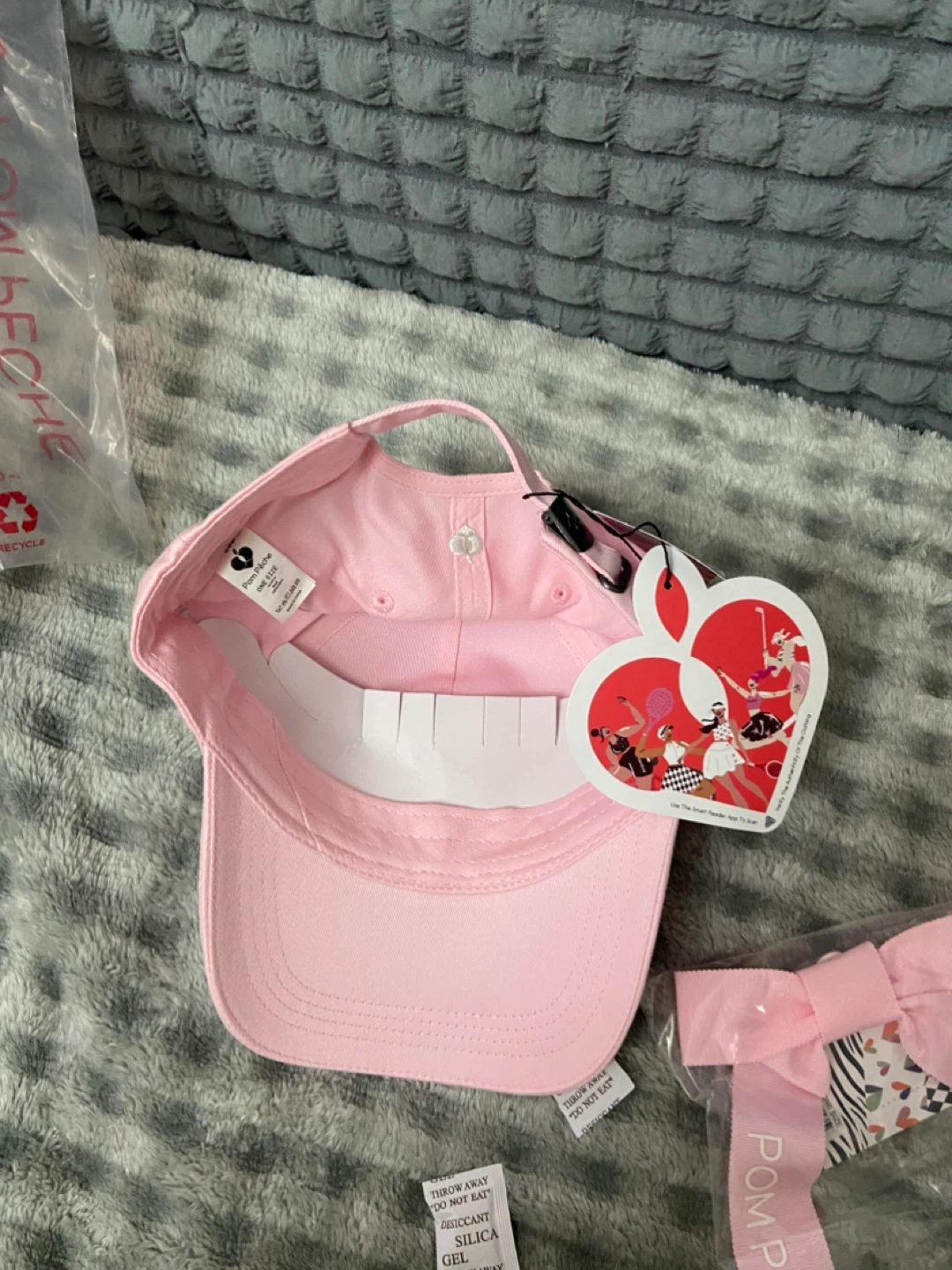 Pompée Pink Tennis Cap with Bow - photo 2