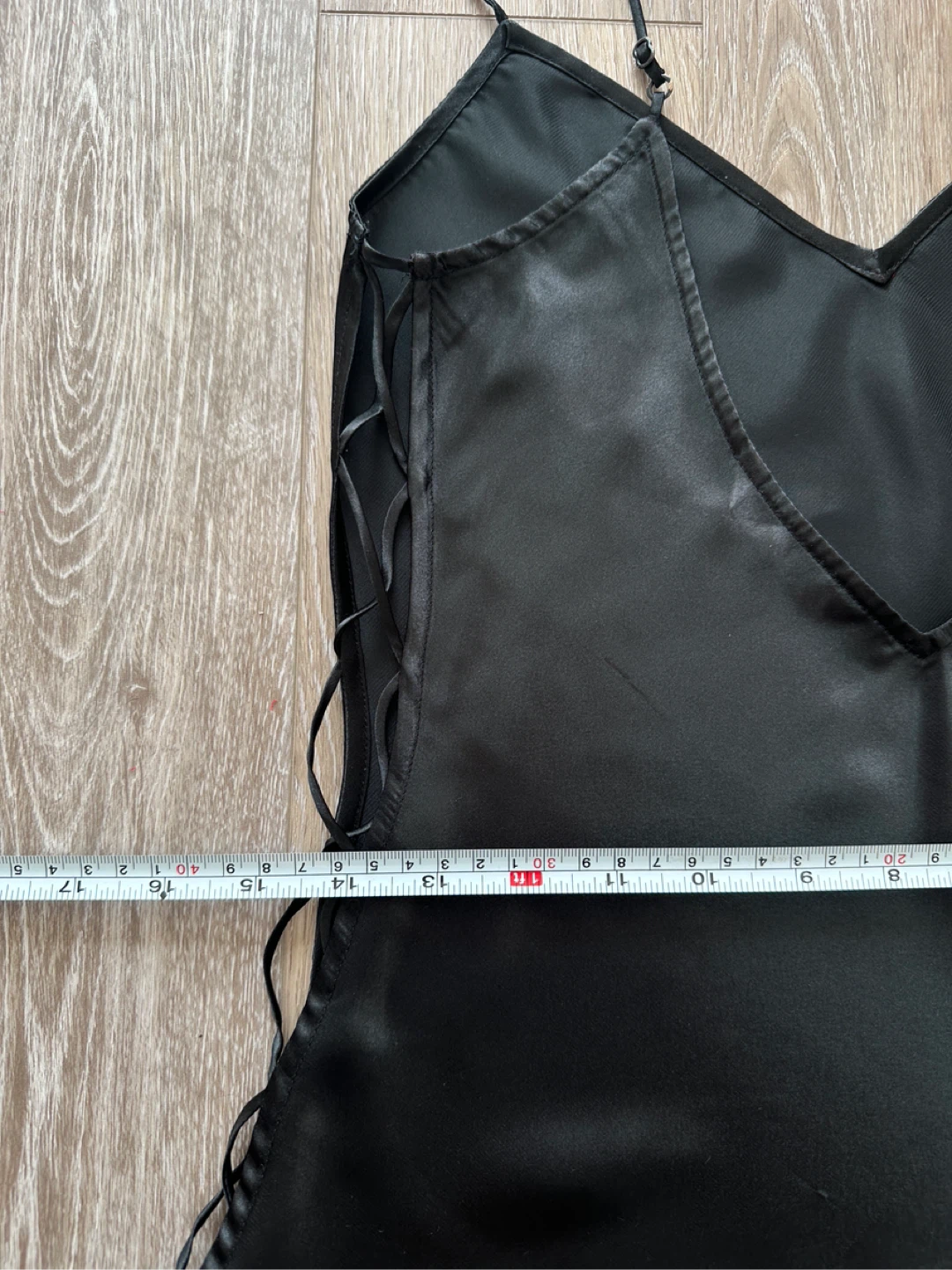 La Senza Black Lace-Up Slip Dress XS - photo 5