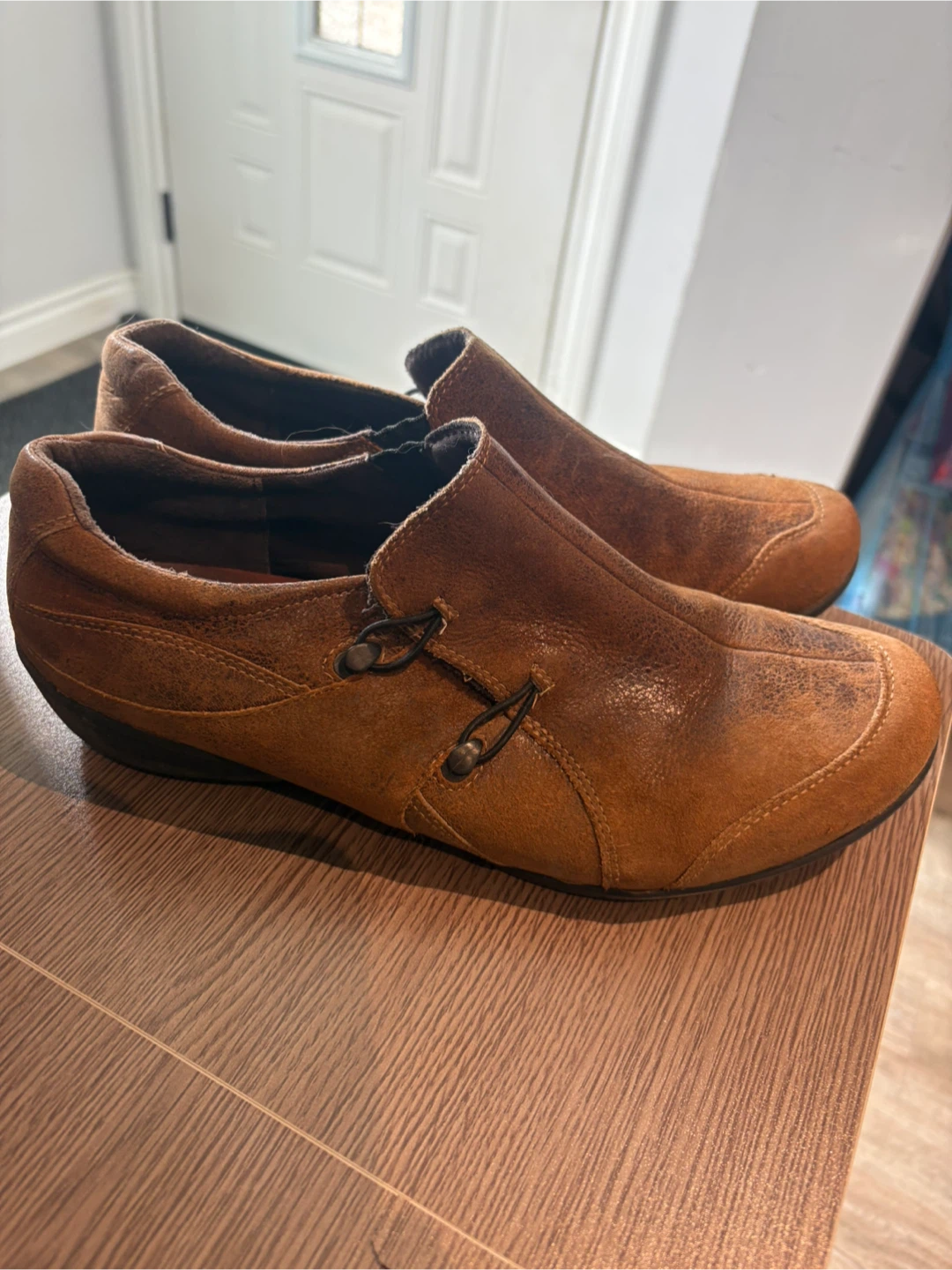 Taos Women's Brown Suede Slip-On Shoes