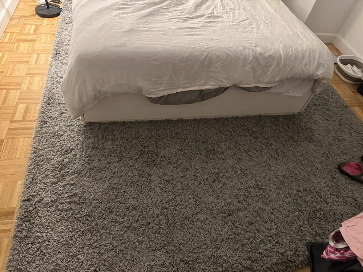 Gray high pile area rug - photo 2