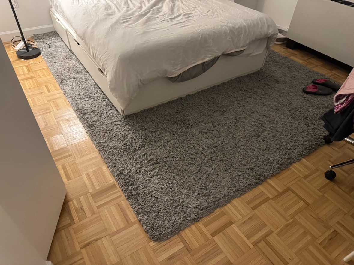 Gray high pile area rug - photo 3