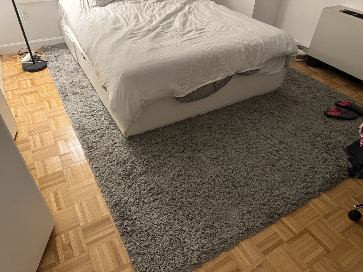 Gray high pile area rug - photo 4