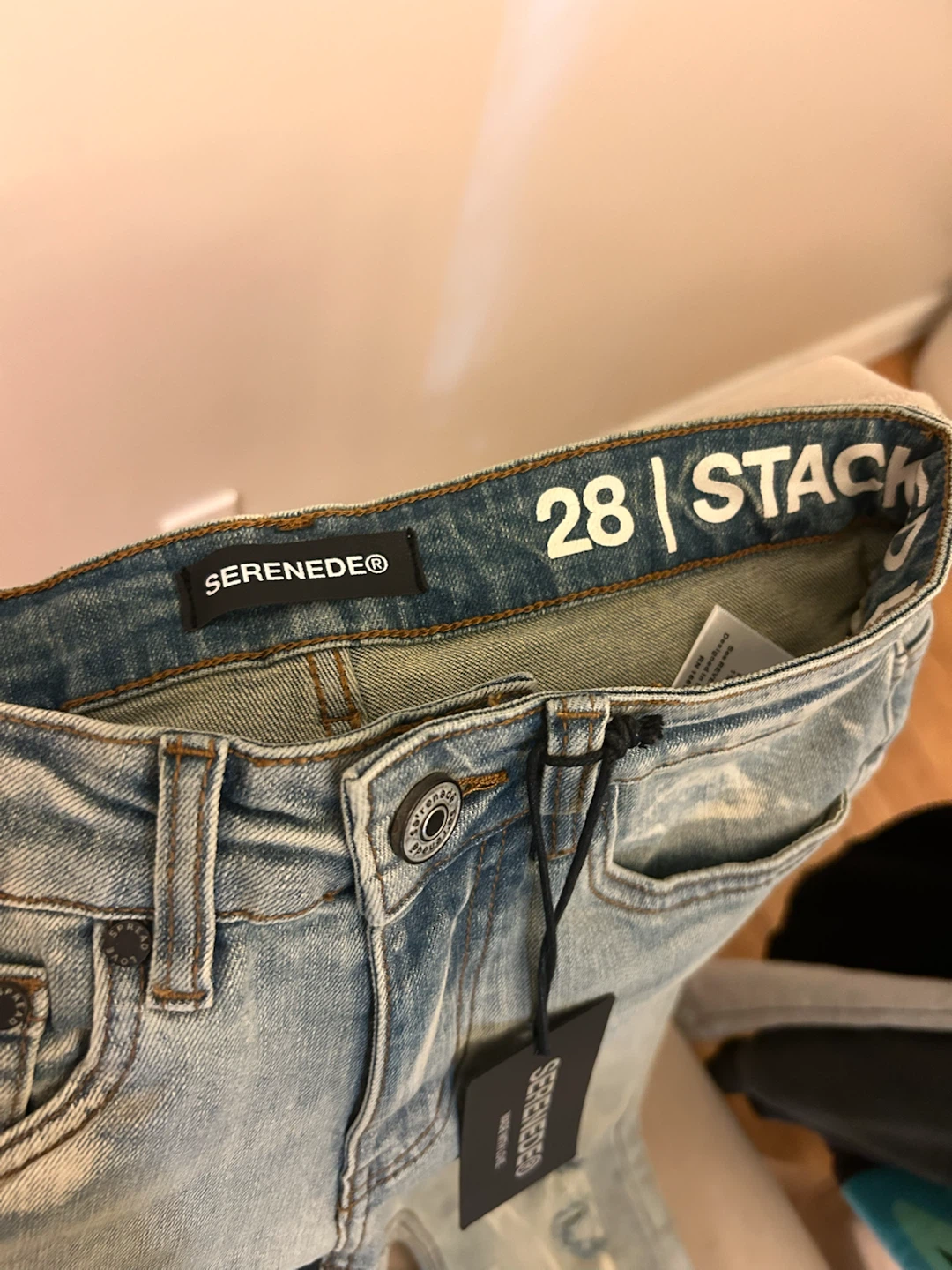 SERENEDE® Stack Jeans - Light Wash Size 28 - photo 2