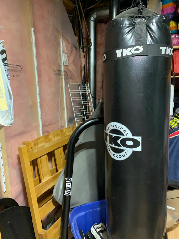 TKO punching bag and Everlast stand