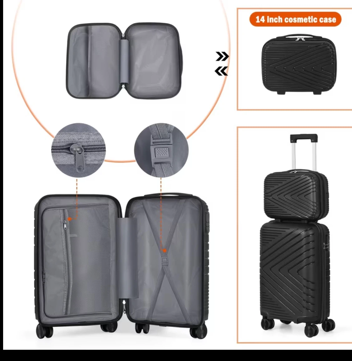 Brand New 20inch-2 piece Luggage set - photo 2