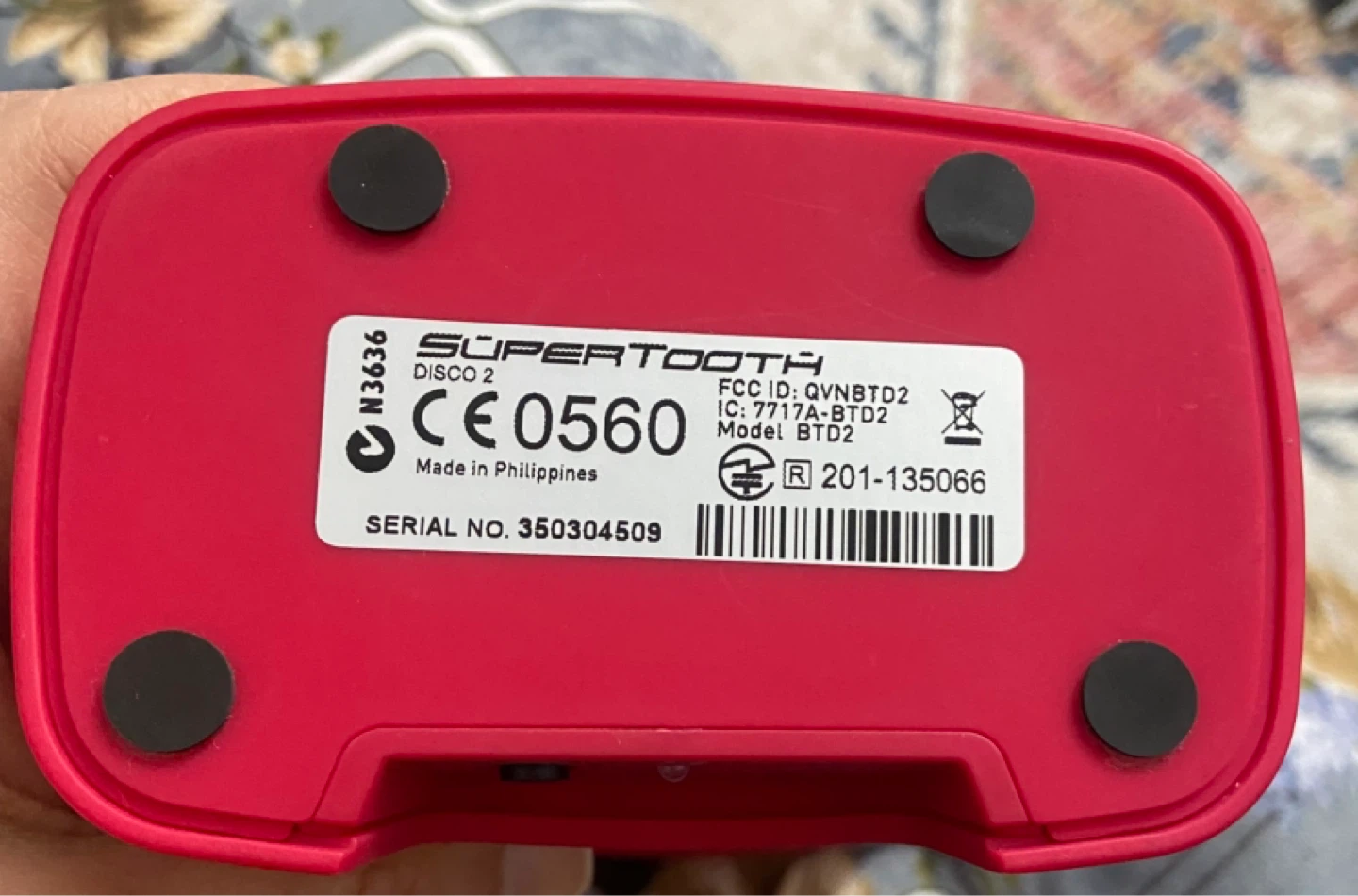 SuperTooth Disco 2 Red Bluetooth Speaker - photo 2