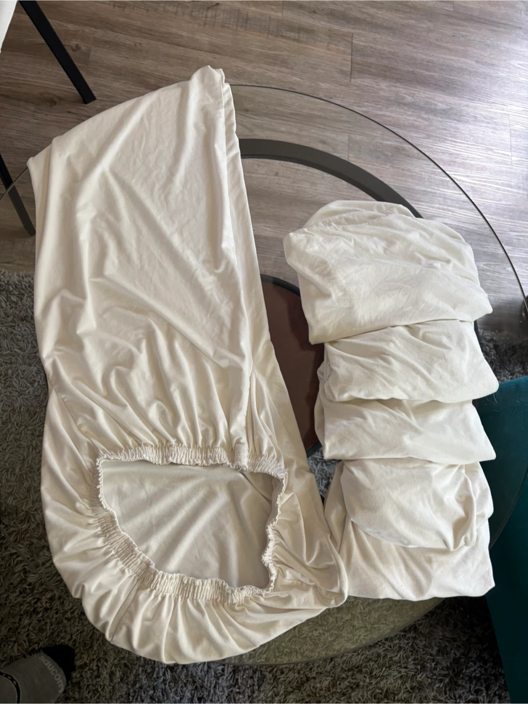 Chair Covers (Set of 6) faux suede white
