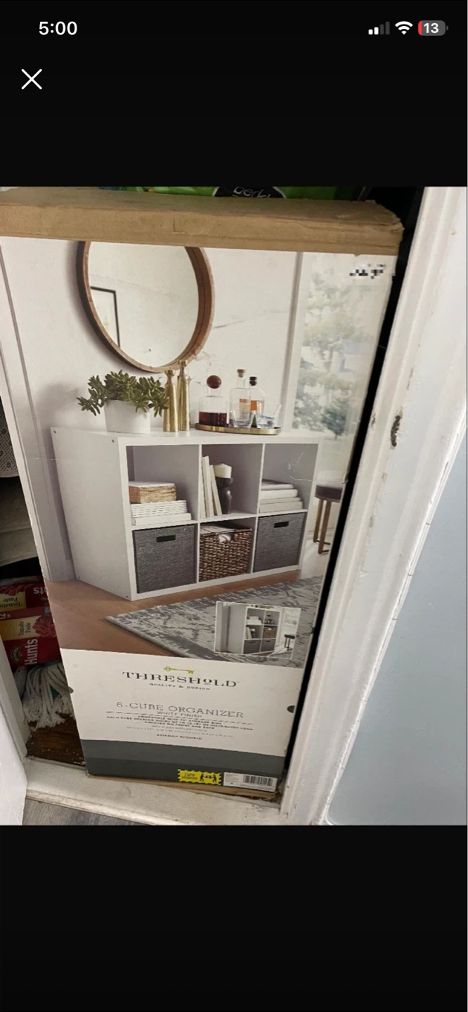 Threshold 6-Cube Organizer White