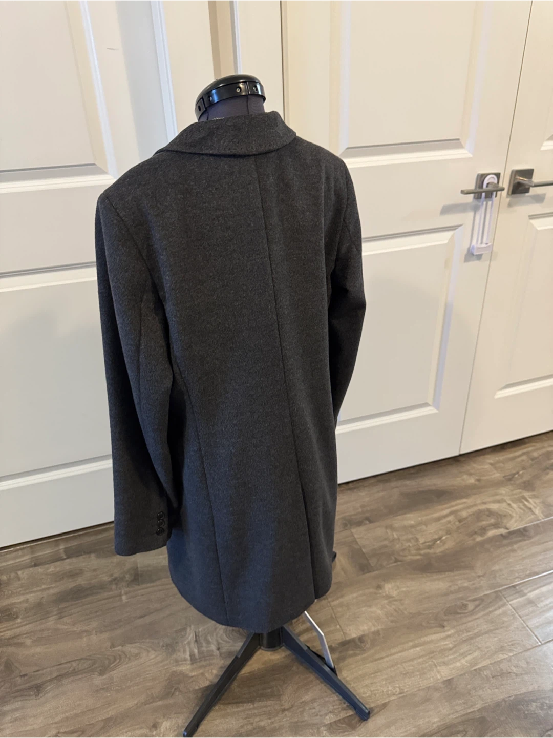 MaxMara Charcoal Gray 💯 Wool Coat - sz 10 (fit 6-8) - AS IS - photo 5