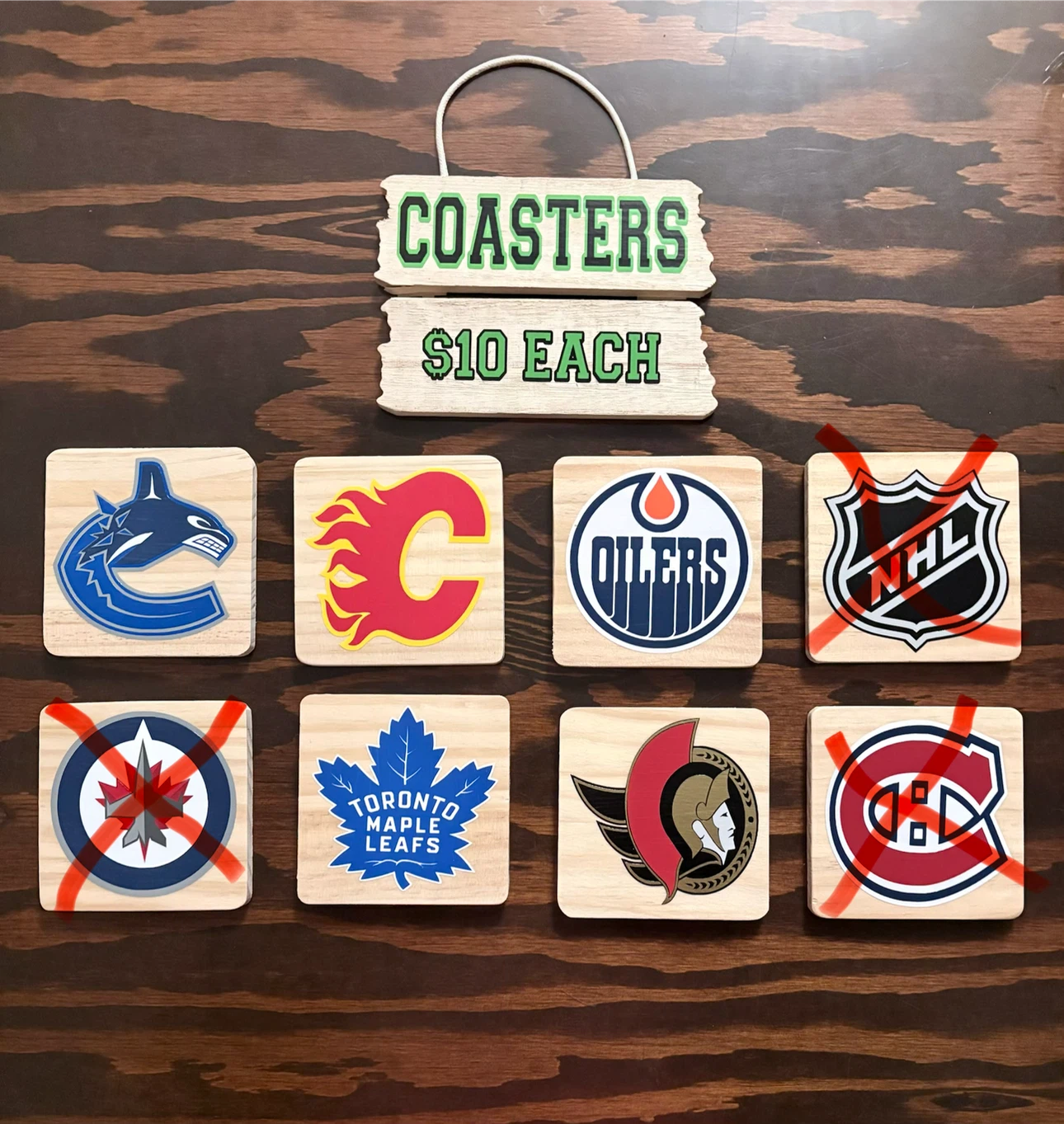 NHL Coasters