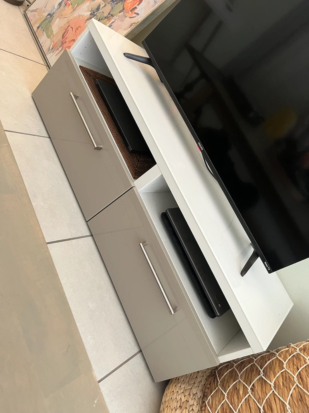 Modern TV Stand with Storage - photo 2