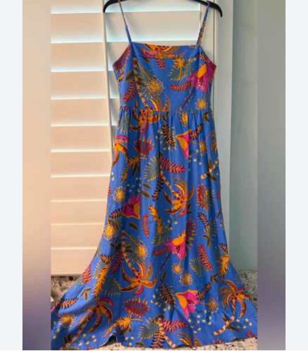 Rachel Zoe tropical print maxi dress - size small