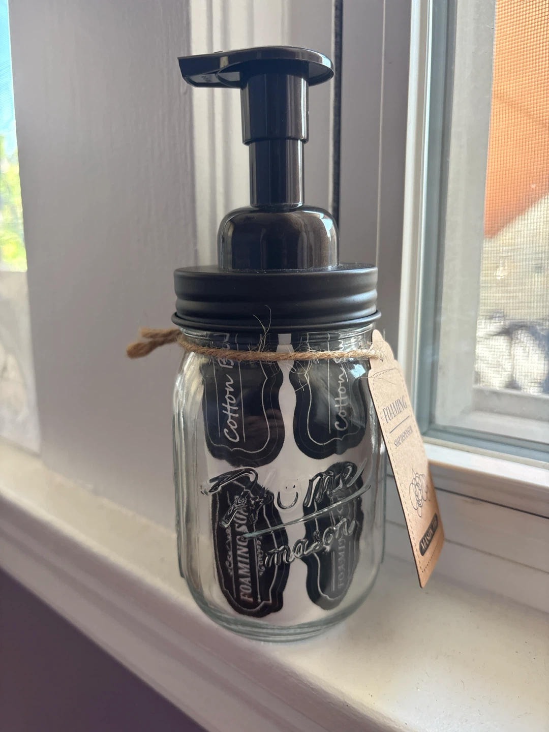 Foaming Mason Jar Soap Dispenser