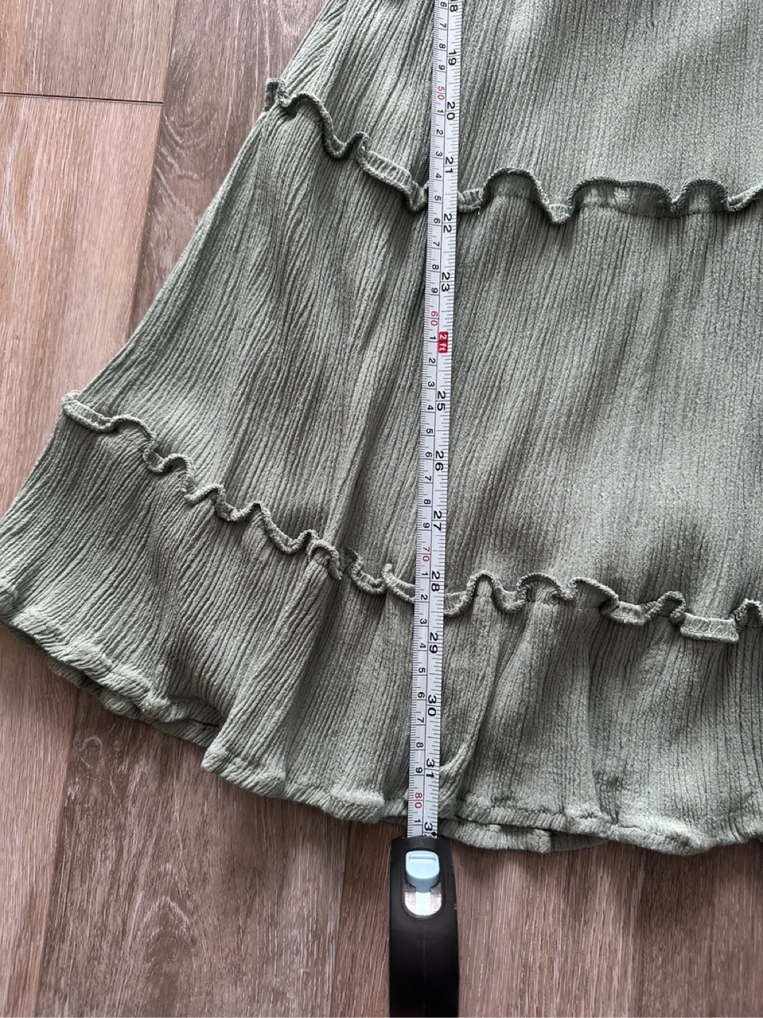 Streetwear Society Green Crochet Tiered Dress Size L - photo 2