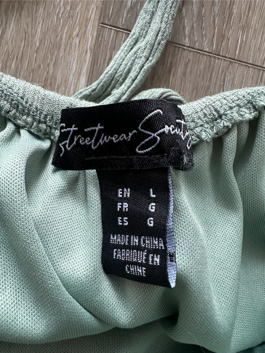 Streetwear Society Green Crochet Tiered Dress Size L - photo 5