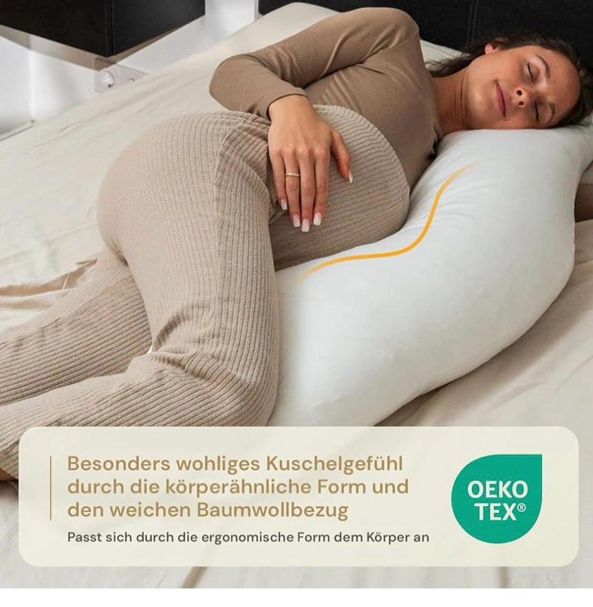 White ergonomic side sleeper pillow - photo 2
