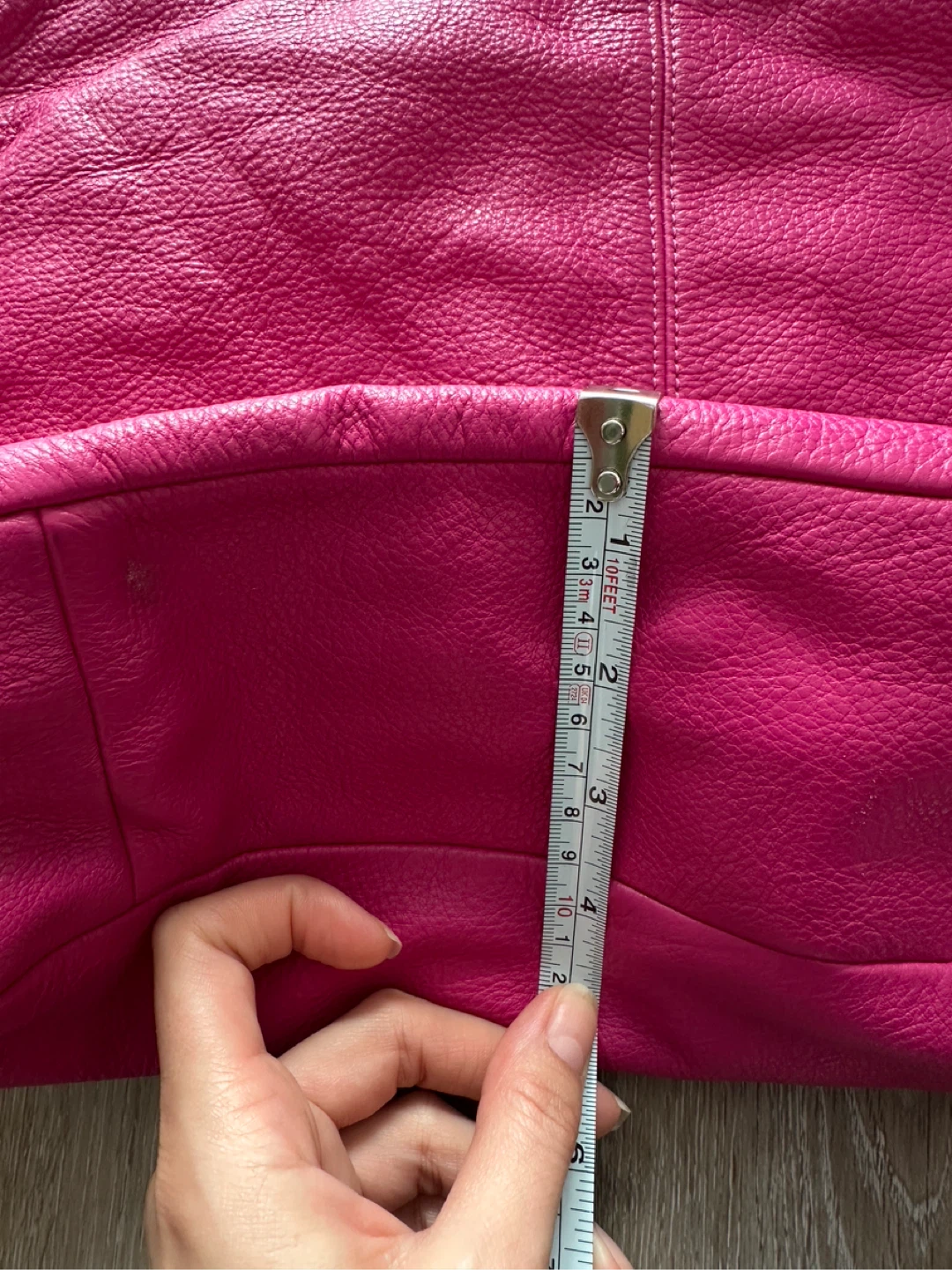 Vintage Coach Fuchsia  Pink Leather Shoulder Bag - photo 4
