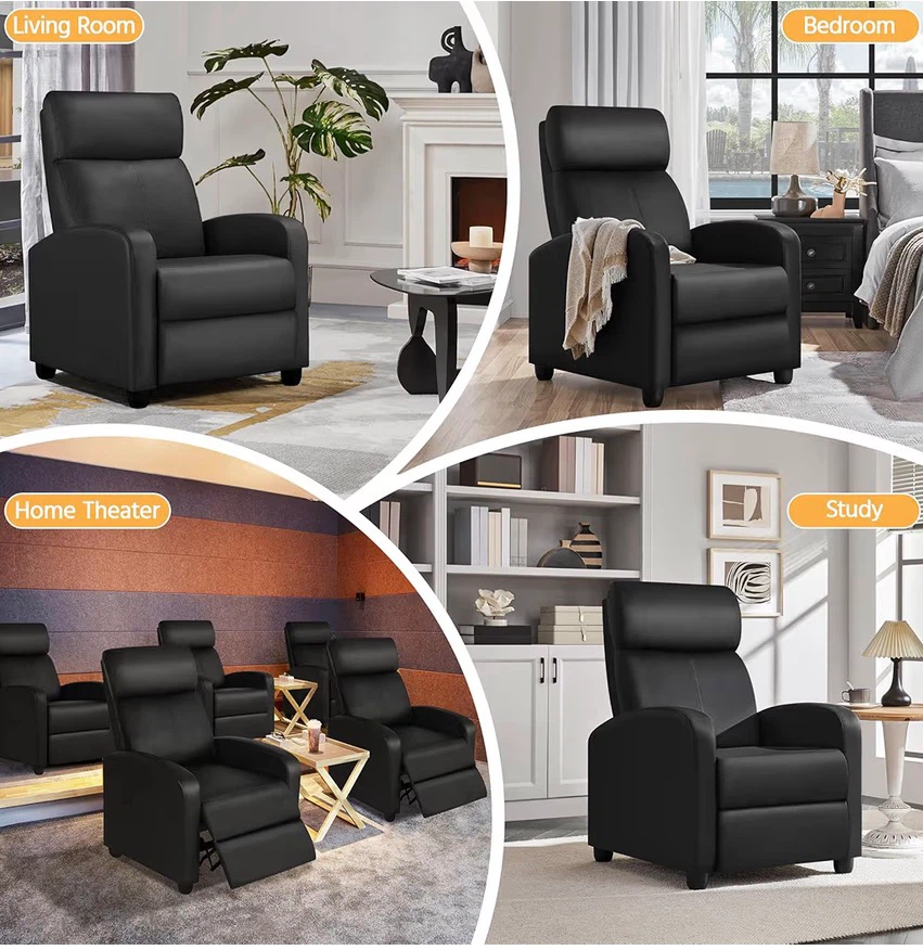 Black Recliner Chair - photo 2
