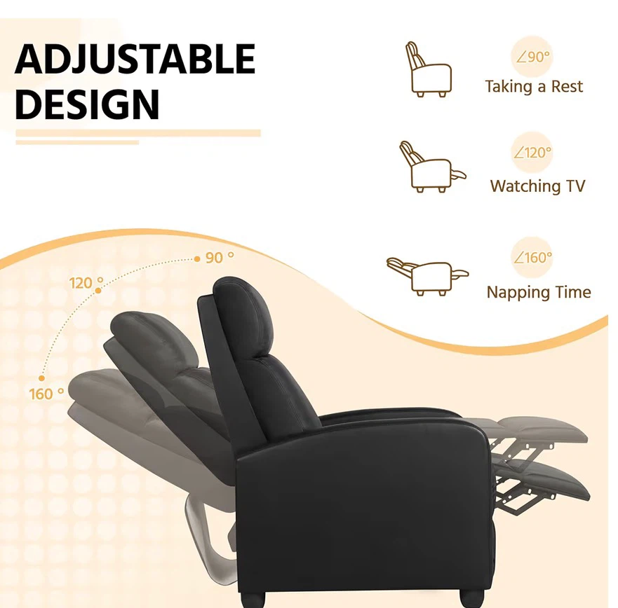 Black Recliner Chair - photo 5