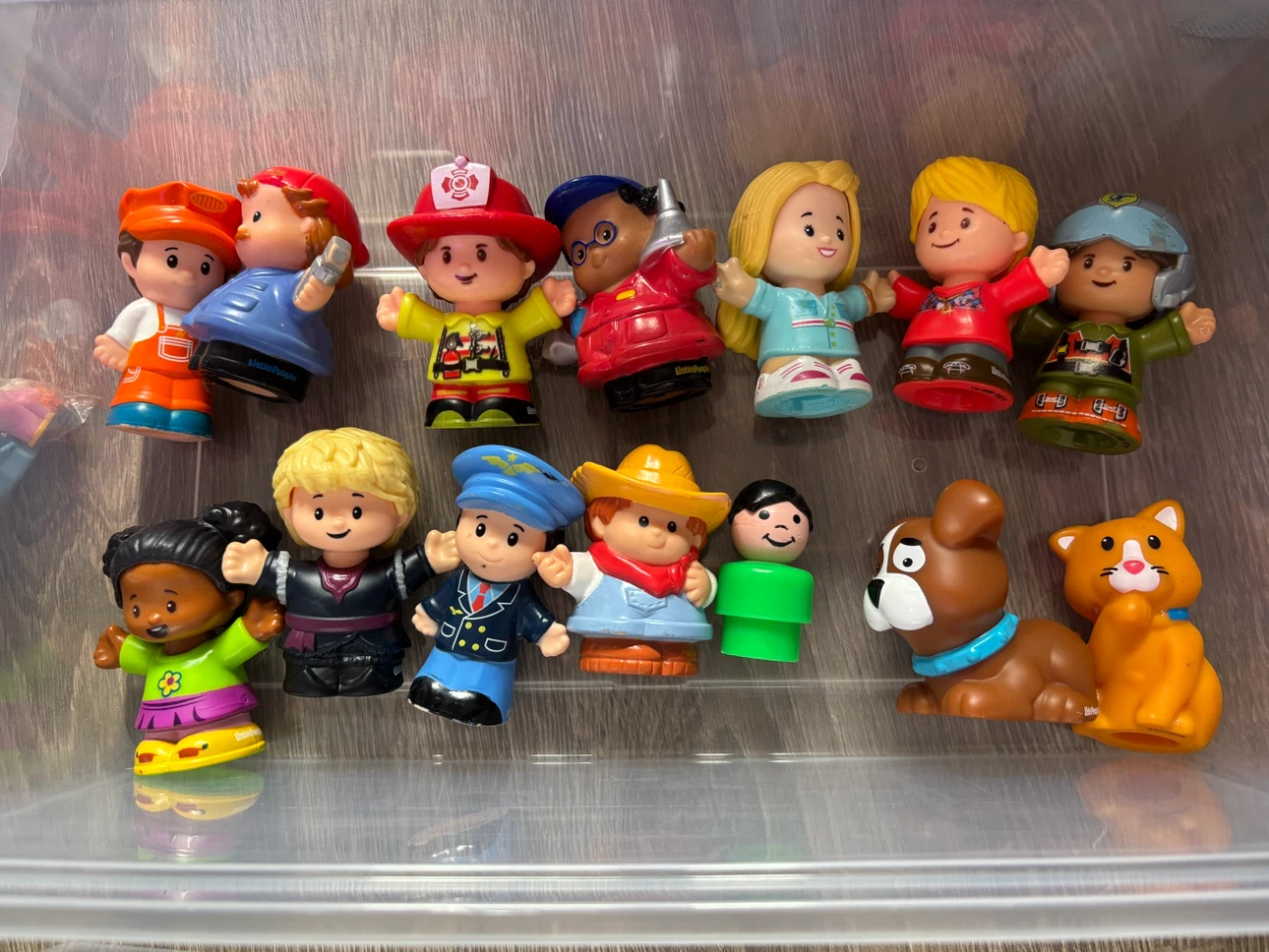 Fisher-Price Little People Figure Lot - Barbie, Jed, vintage