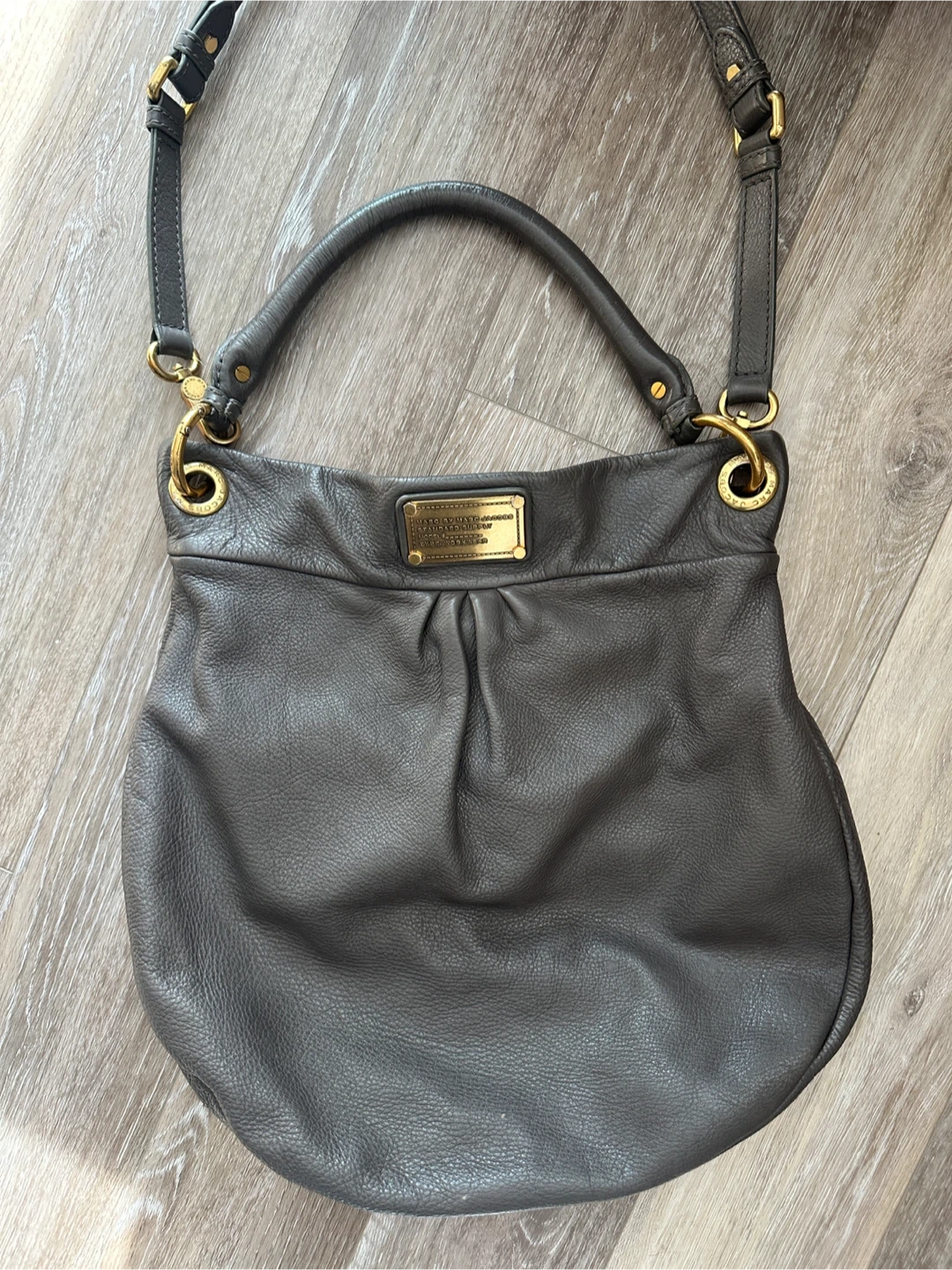 Vintage Marc by Marc Jacobs Grey/Taupe Leather Hobo Bag