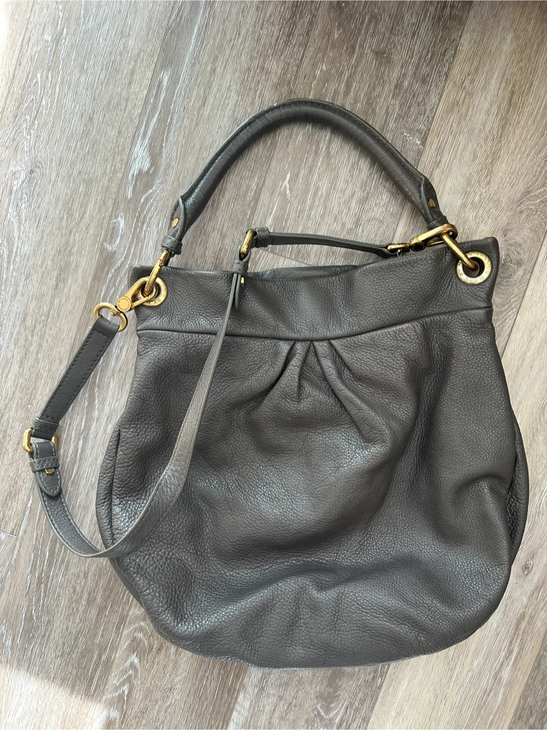 Vintage Marc by Marc Jacobs Grey/Taupe Leather Hobo Bag - photo 2