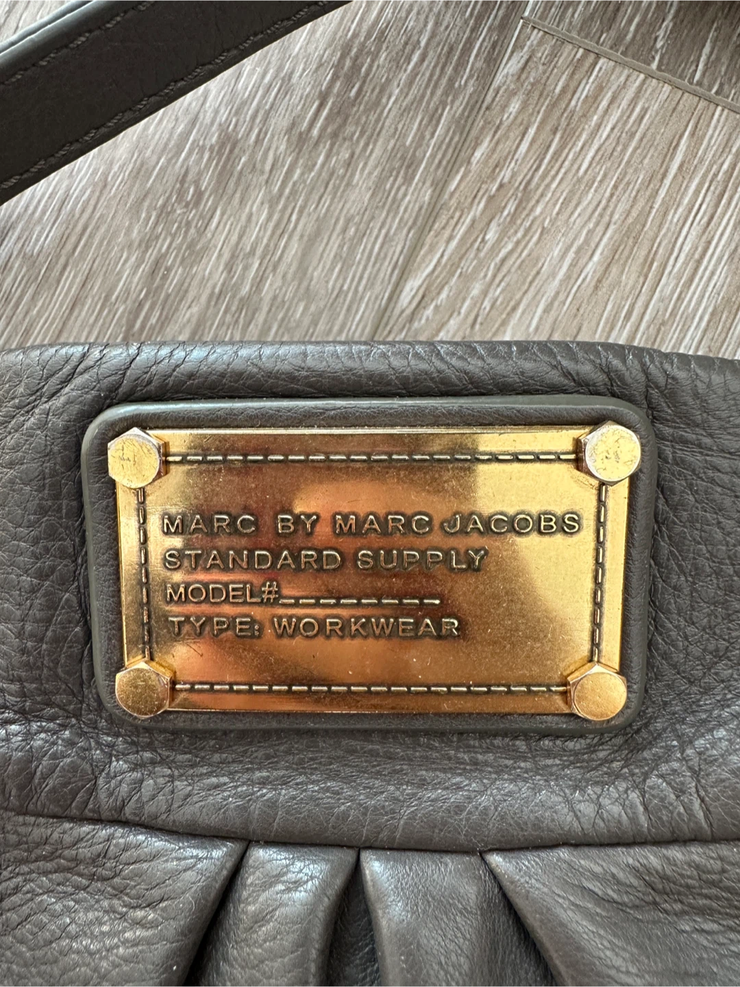Vintage Marc by Marc Jacobs Grey/Taupe Leather Hobo Bag - photo 3