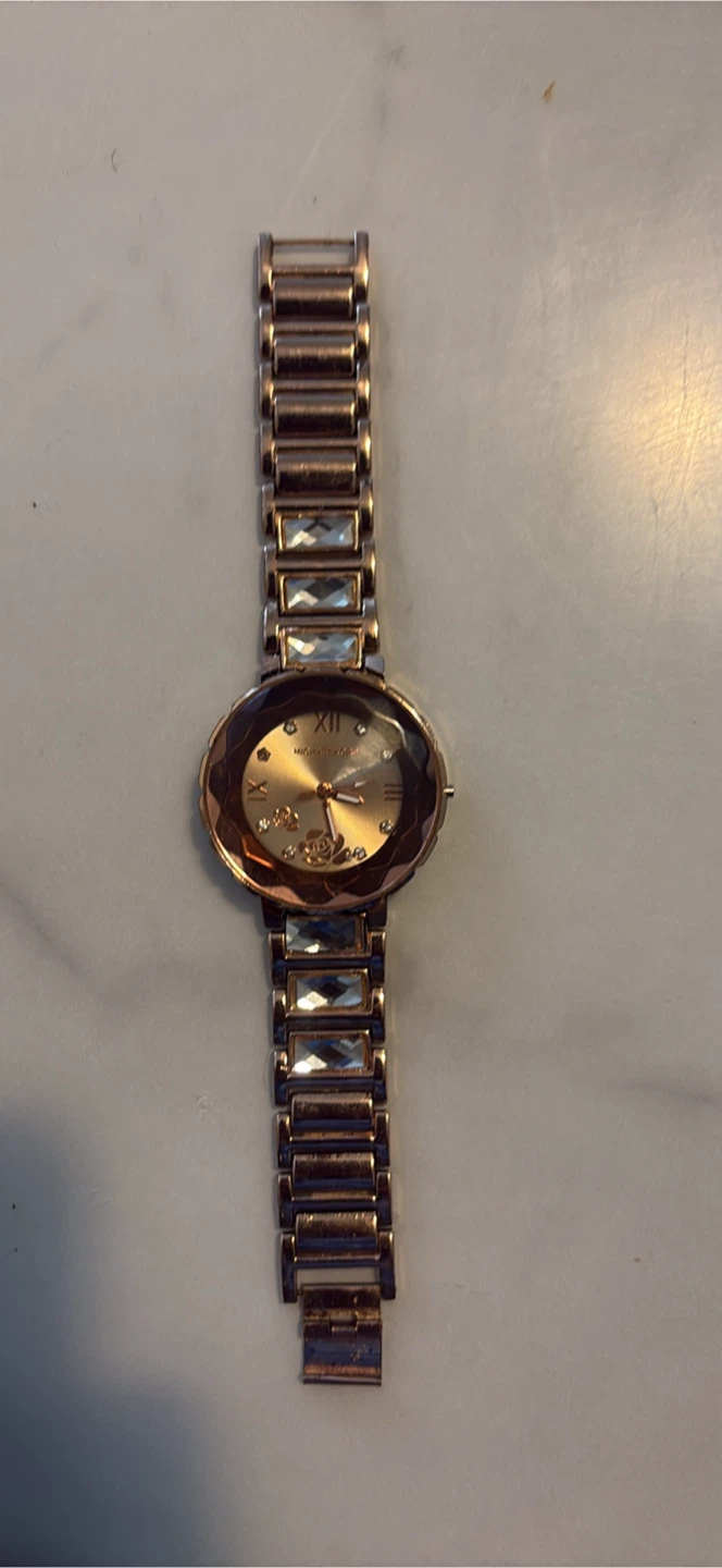Rose Gold Tone Michael Kors Watch with Crystal Accents